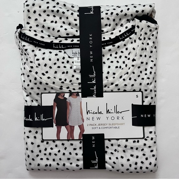 Nicole Miller Other - Nicole Miller 2 Pack Jersey Sleepshirt NWT